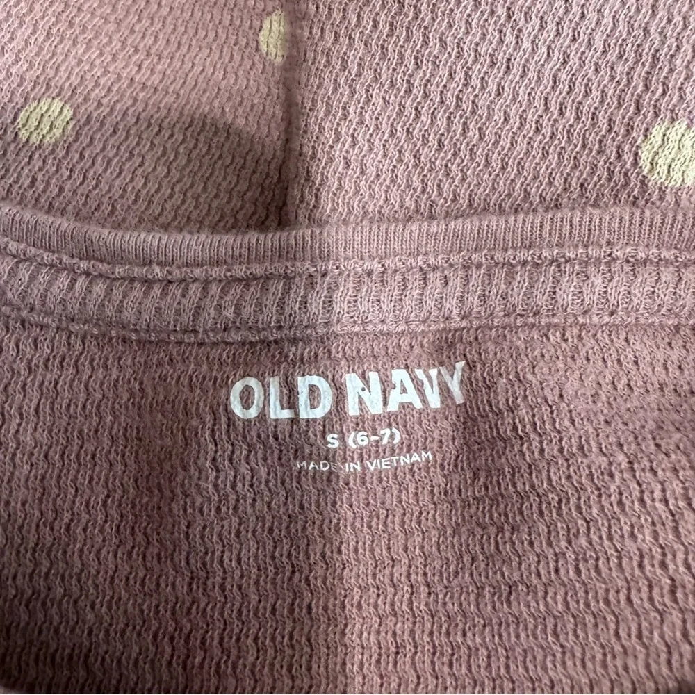 Old Navy Girl’s Polka Dot Long Sleeve Thermal Top